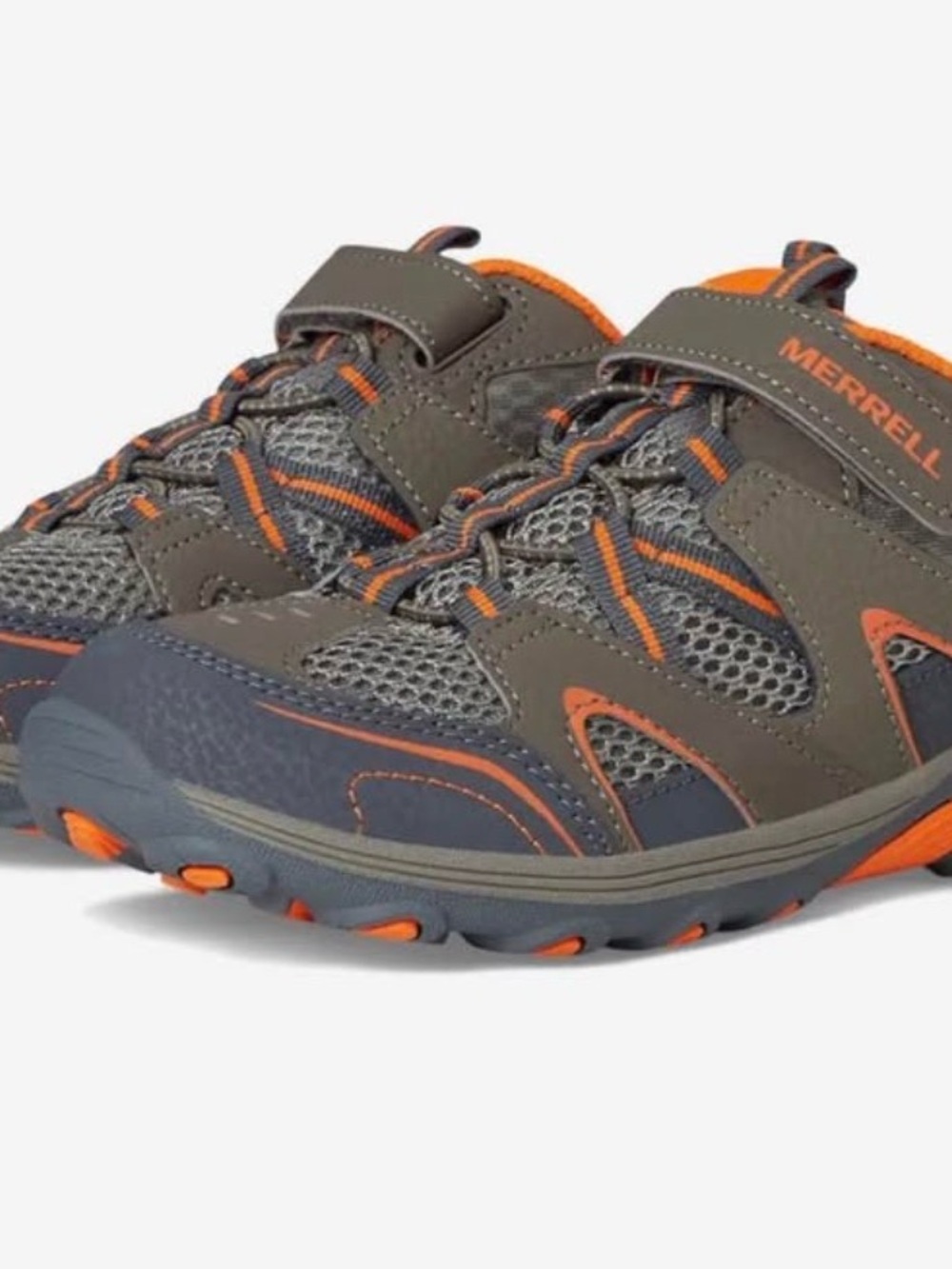 Merrell Kids Brown and Orange Trail Sneakers